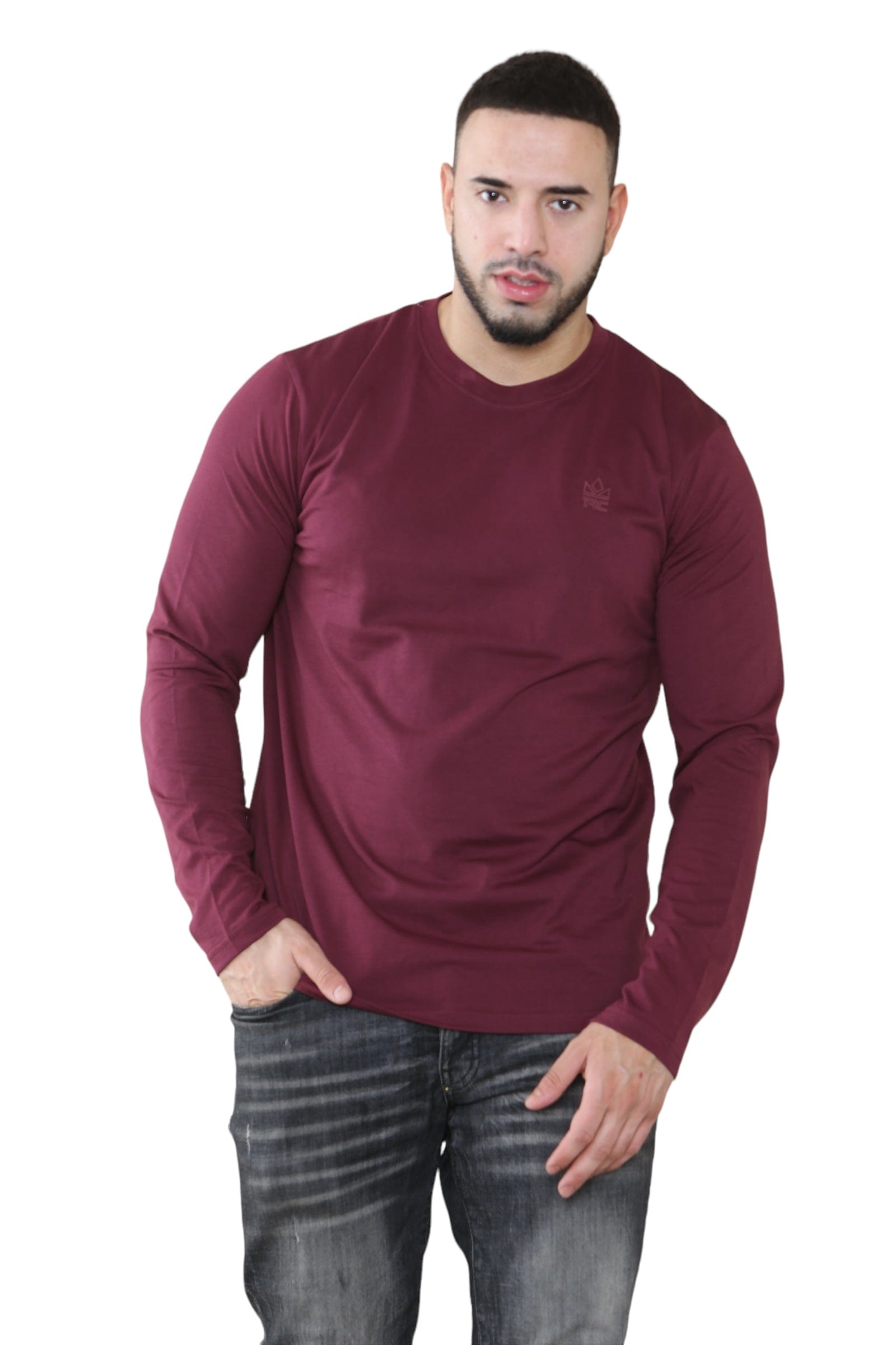 Pack of 3 Men's Round Neck Full Sleeve T-Shirts