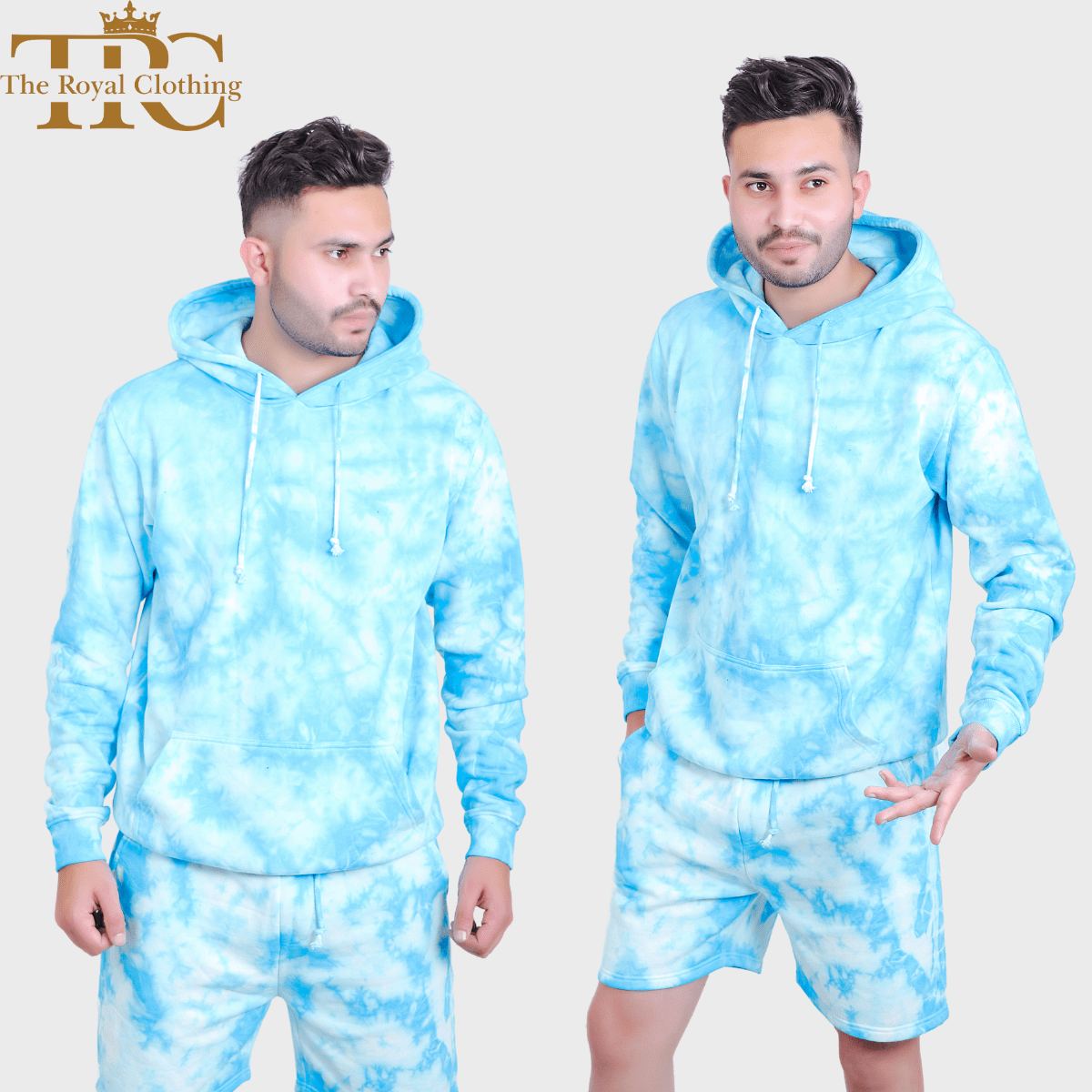 Men Tie Dye Short Set