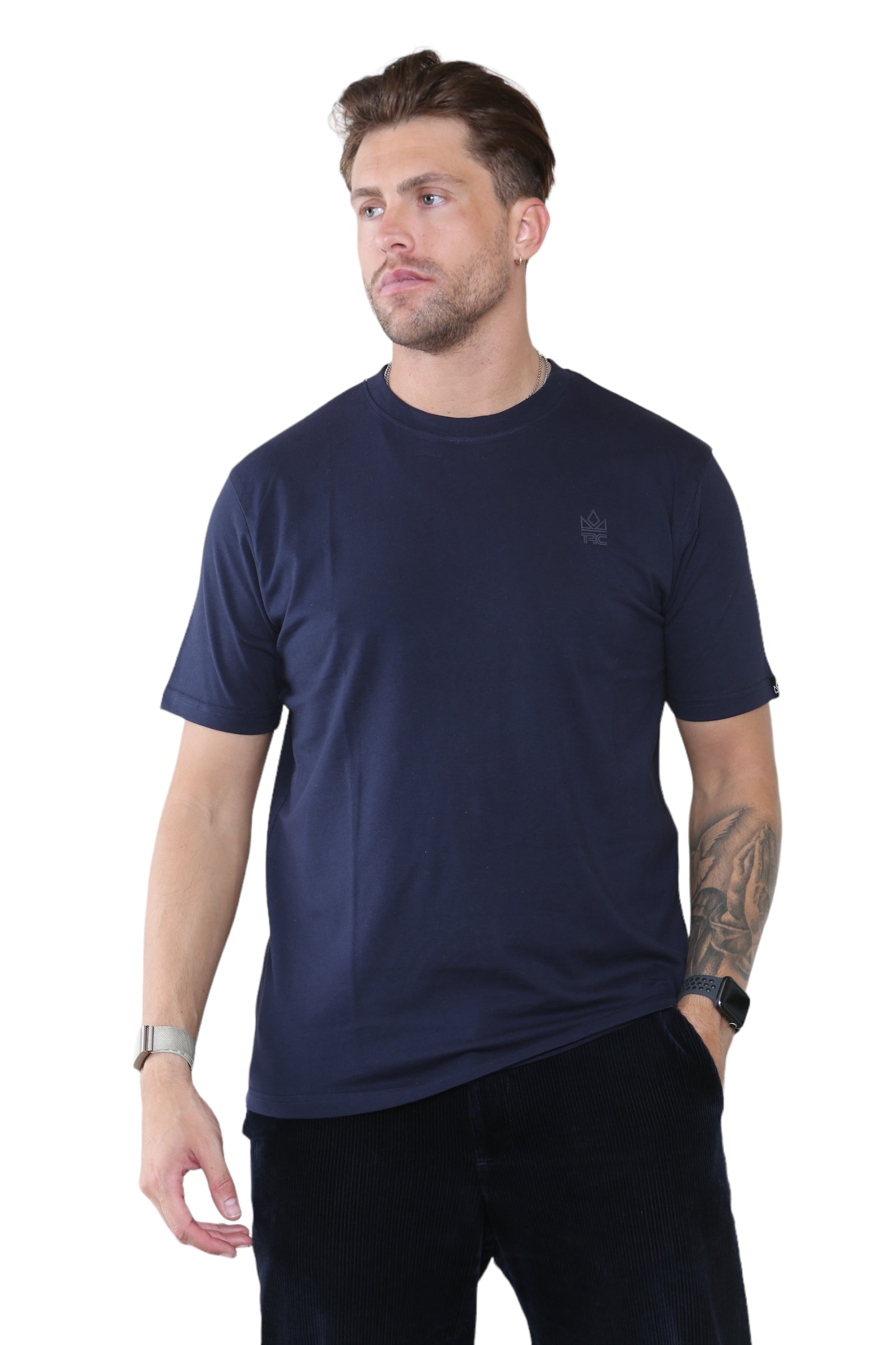 Pack of 4 organic Cotton Men's Round Neck t-shirts