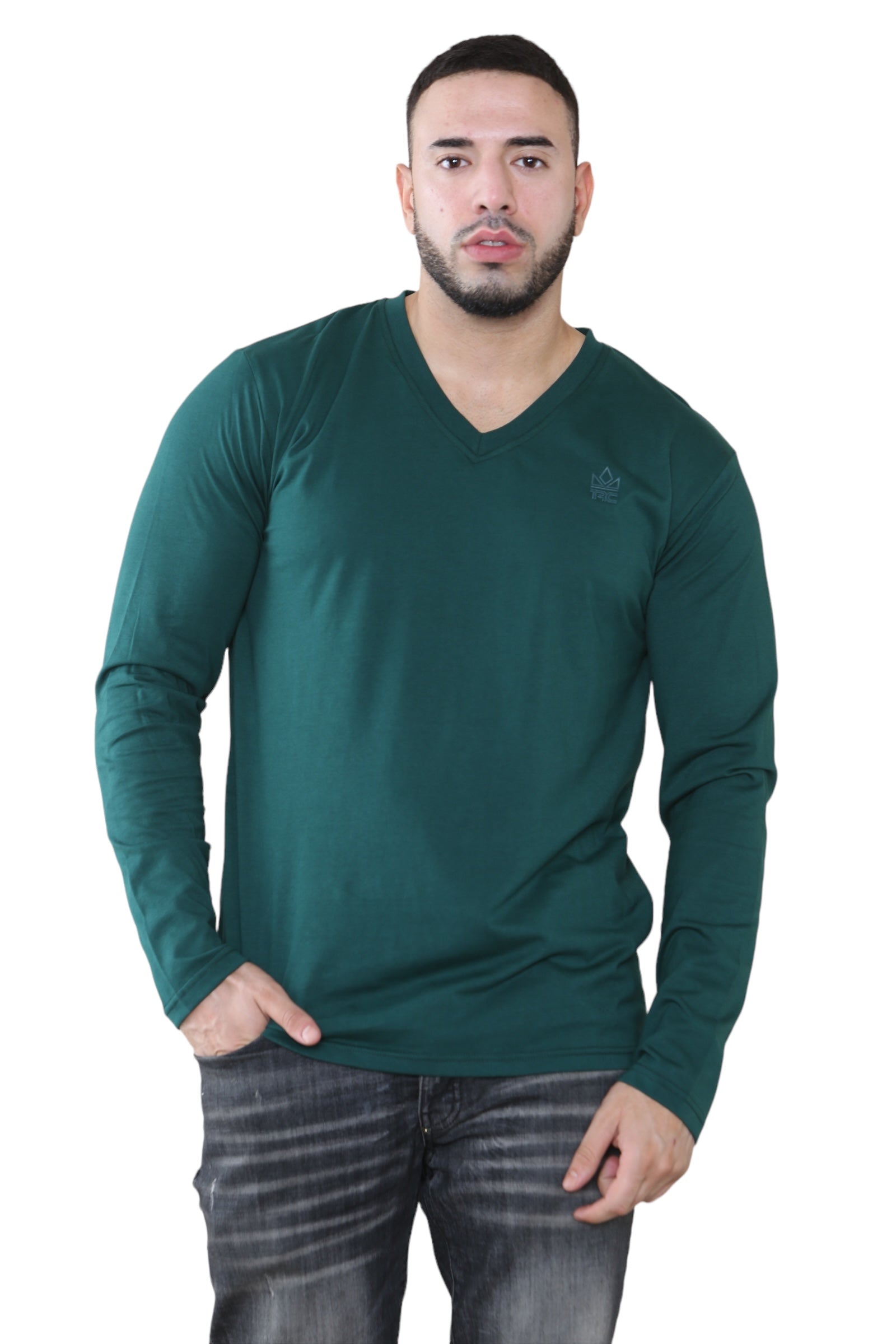 Pack of 3 Men's V Neck Full Sleeve T-Shirts