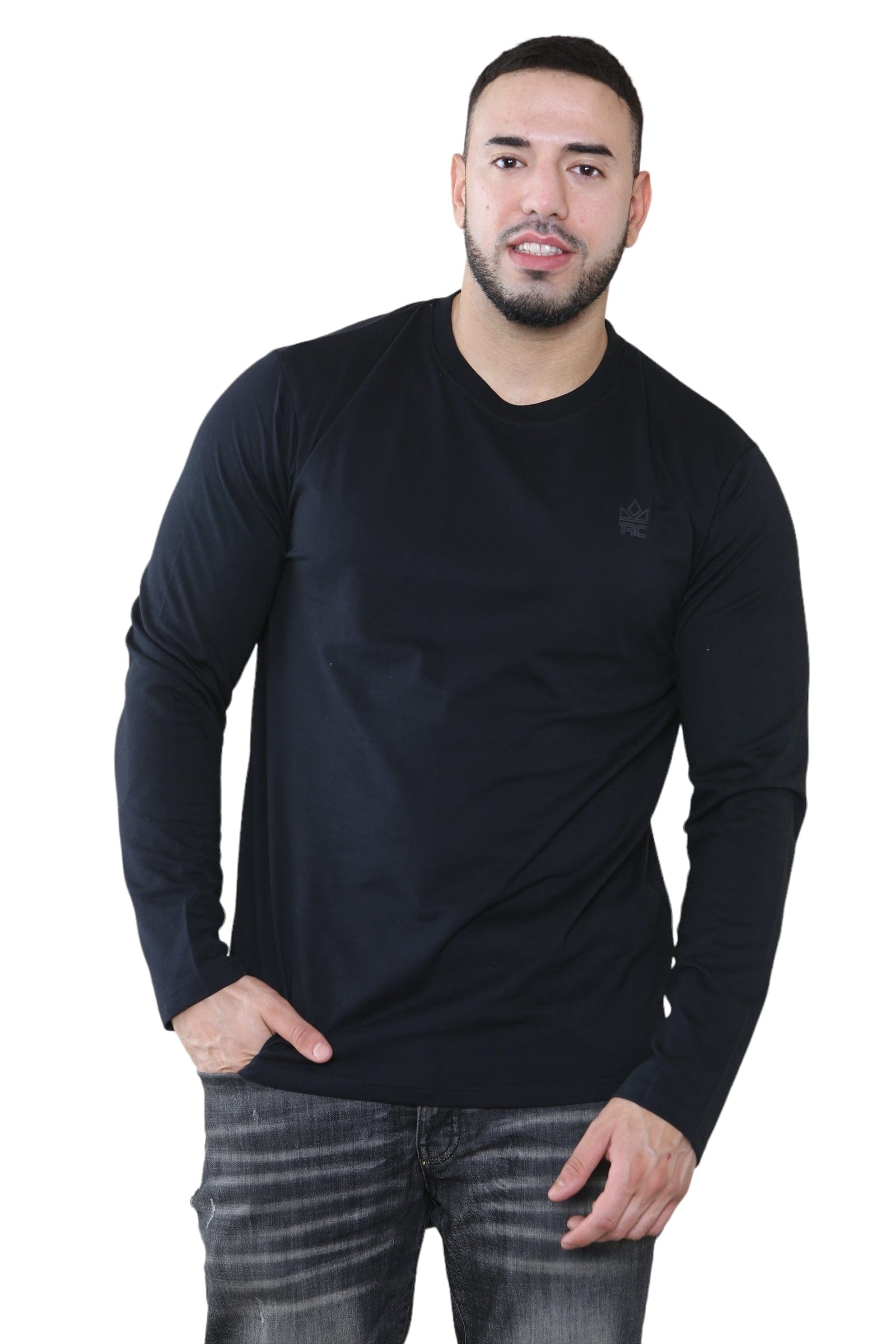 Pack of 3 Men's Round Neck Full Sleeve T-Shirts