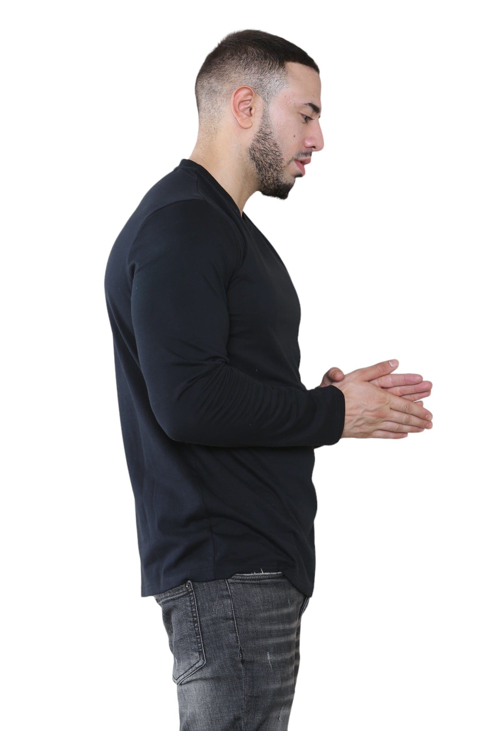 Pack of 3 Men's Round Neck Full Sleeve T-Shirts