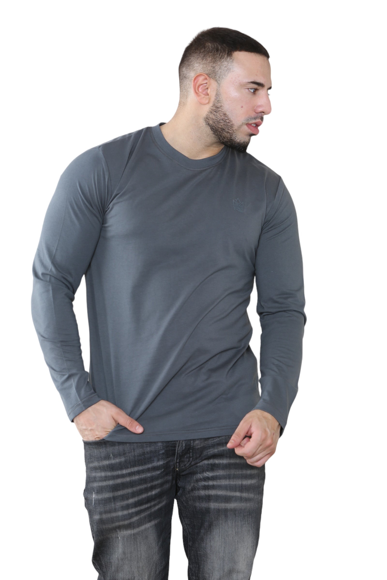 Pack of 3 Men's Round Neck Full Sleeve T-Shirts