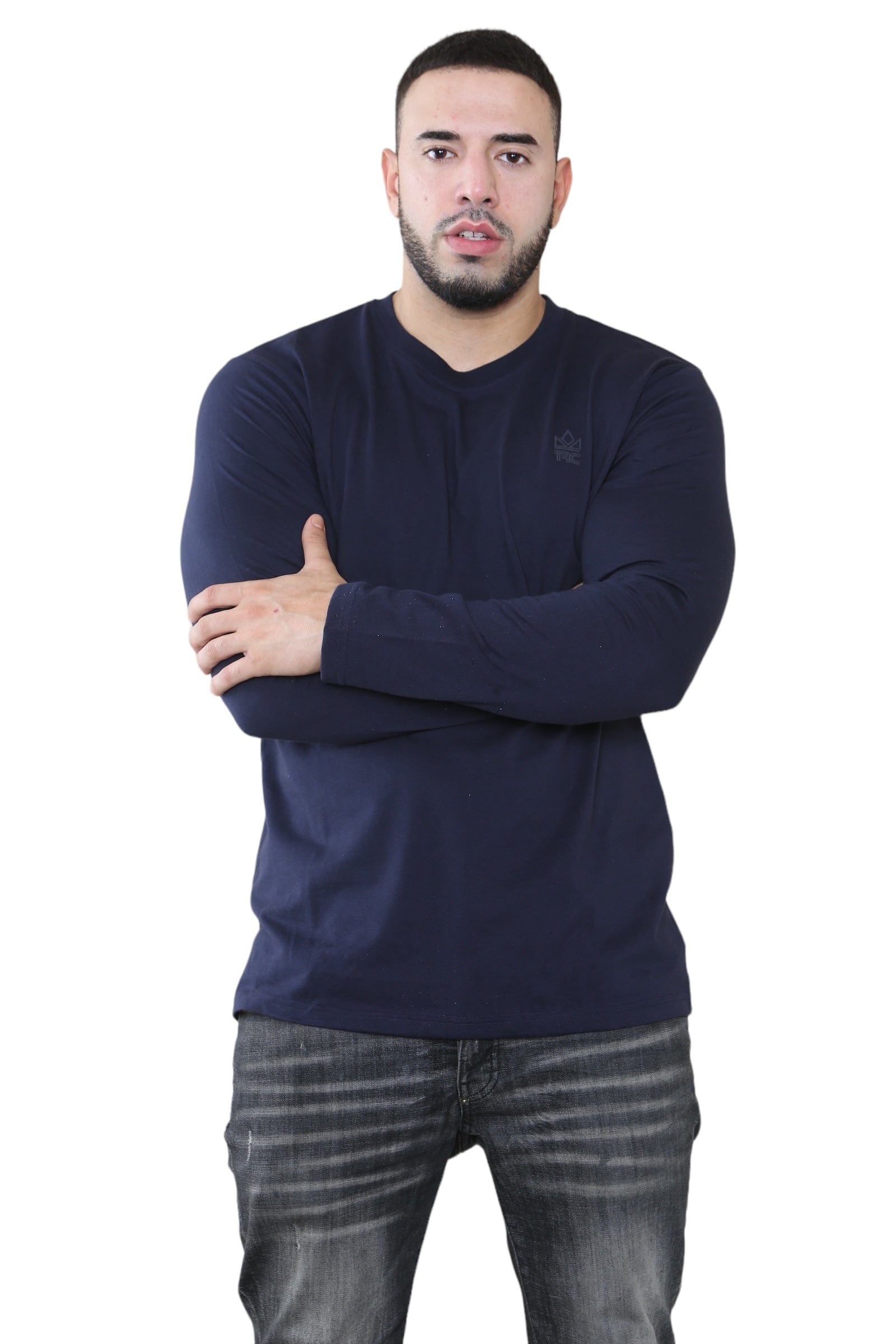 Pack of 3 Men's Round Neck Full Sleeve T-Shirts