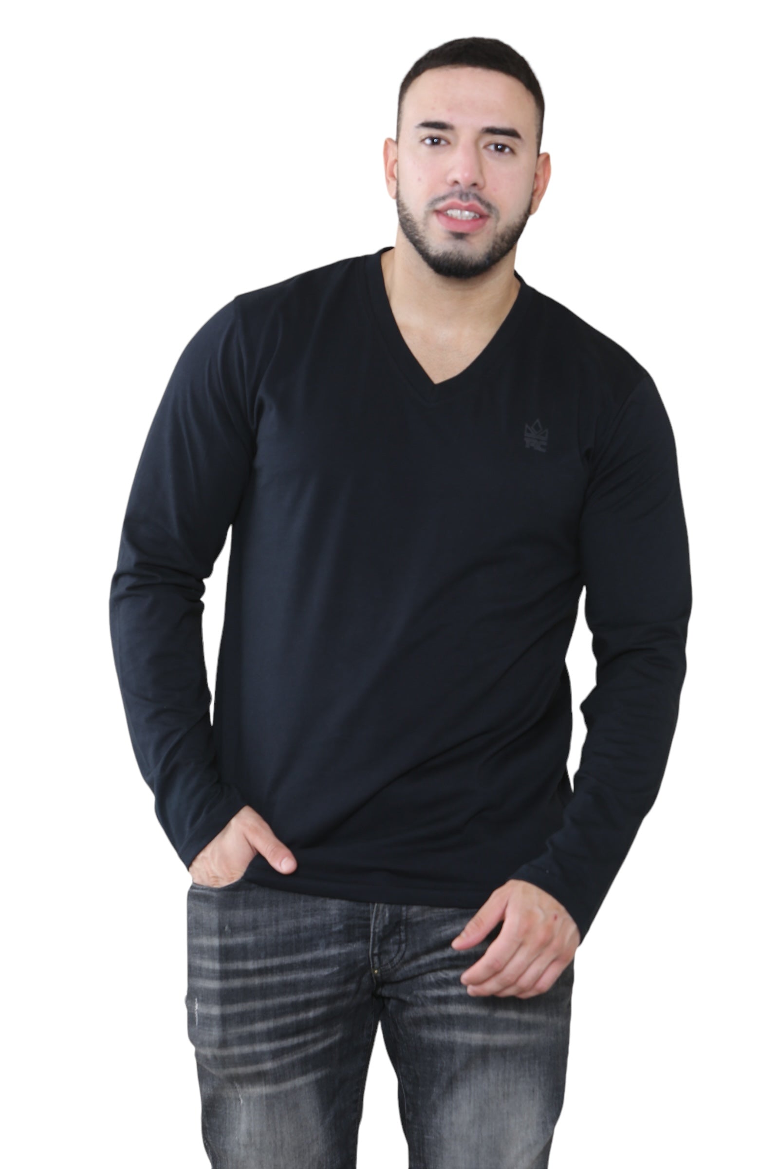 Pack of 3 Men's V Neck Full Sleeve T-Shirts