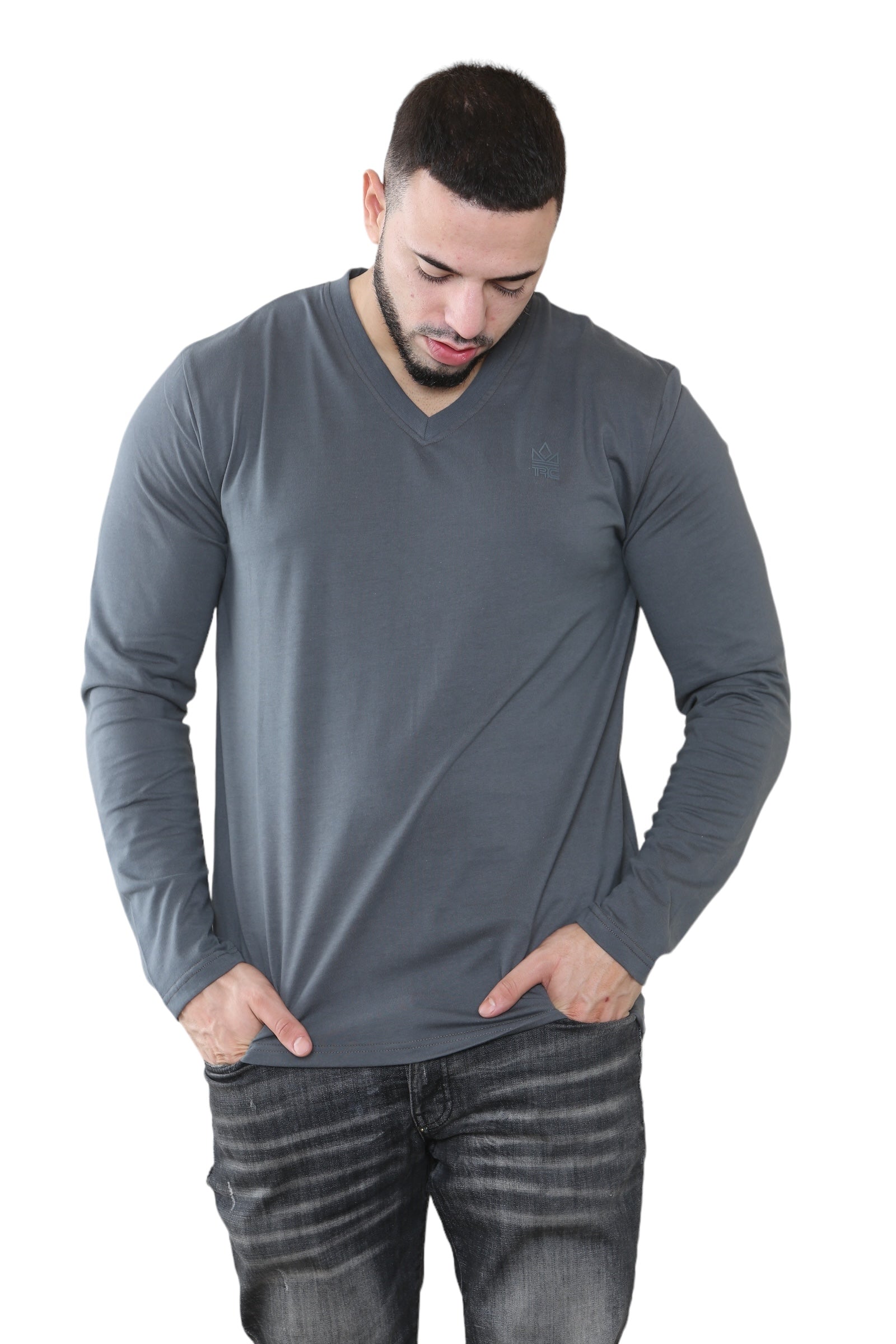 Pack of 3 Men's V Neck Full Sleeve T-Shirts