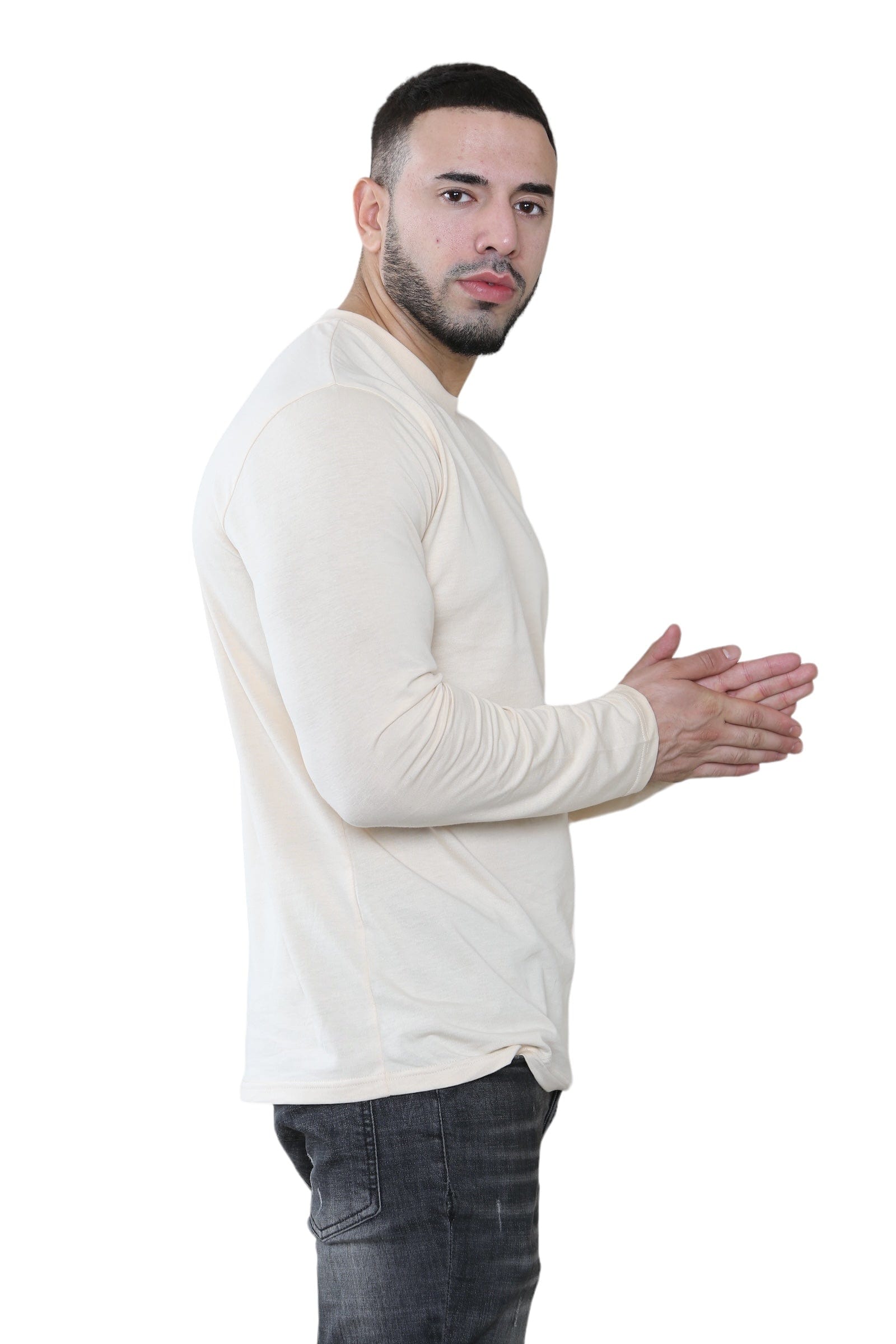 Pack of 3 Men's Round Neck Full Sleeve T-Shirts