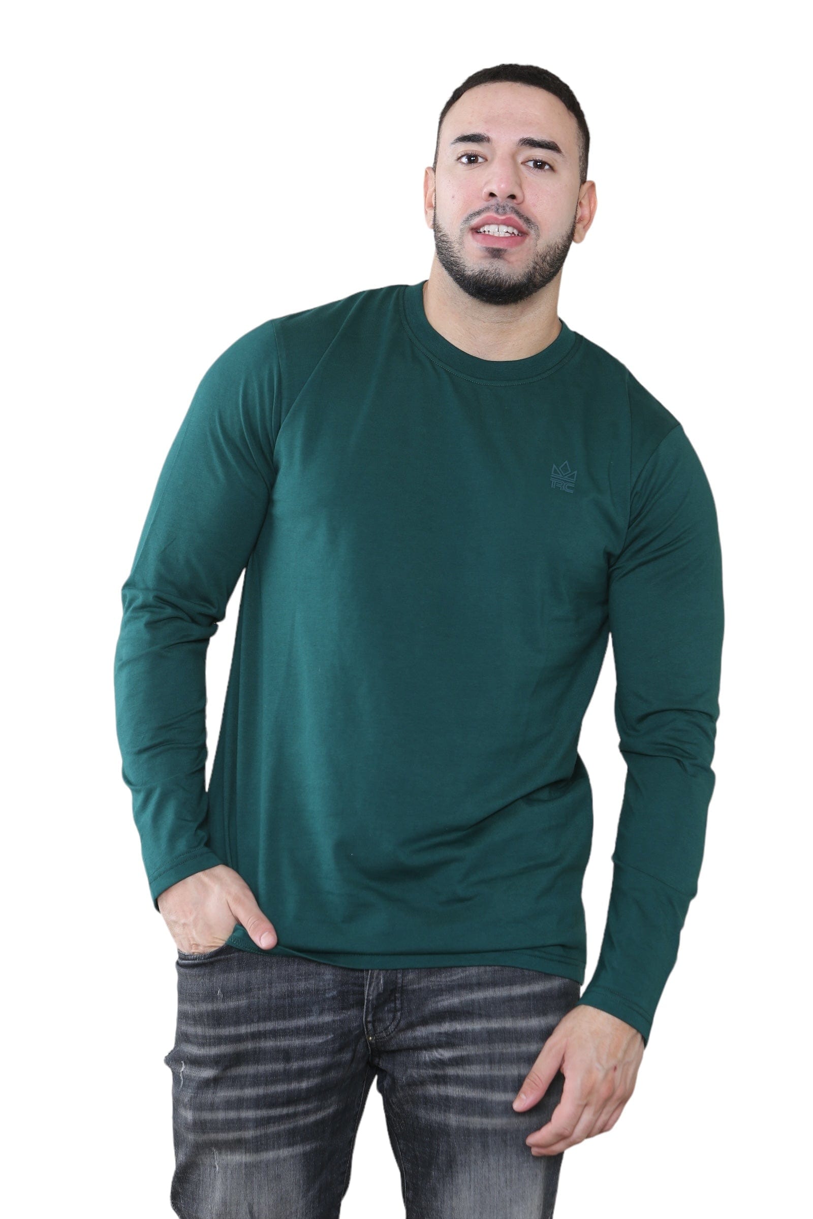 Pack of 3 Men's Round Neck Full Sleeve T-Shirts