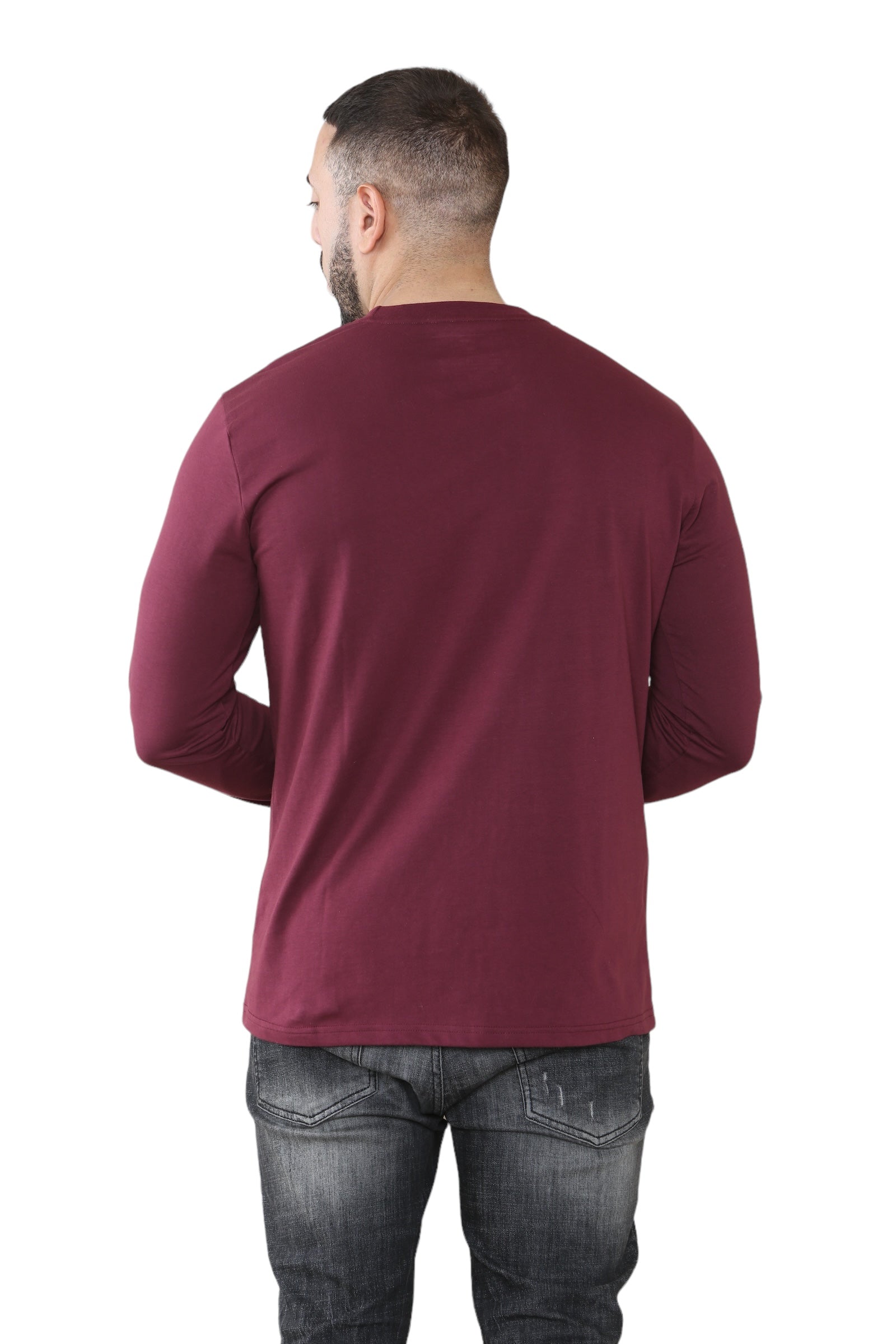 Pack of 3 Men's Round Neck Full Sleeve T-Shirts